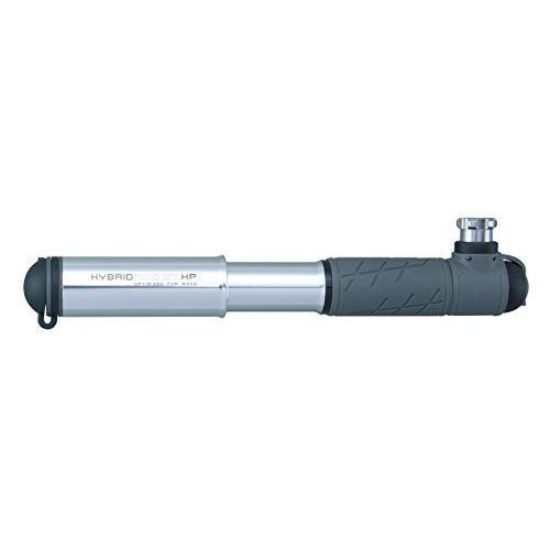  Topeak Hybrid Rocket HP Mini Pump Without Cartridge(Silver/Black, 7.5 x 1.5 x 0.9 Inch)