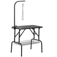 Topeakmart Professional Adjustable Portable Dog Pet Grooming Table W/Arm & Noose & Mesh Tray 32/36/47.4