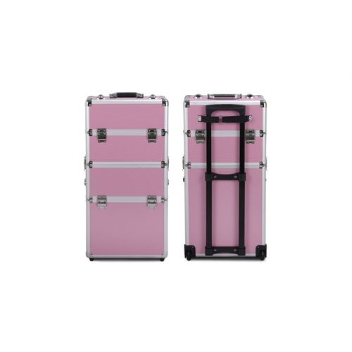  Topeakmart 3 in 1 Makeup Beauty Nail Case Cosmetics Trolley Bag Box