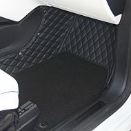 Topfit topfit Customized A Whole Set Car Floor Mat for Tesla Model X 5 Seat Included Front and Rear Trunk Mat and 2nd Row Seat Protector(9 pcs of Set,Black)