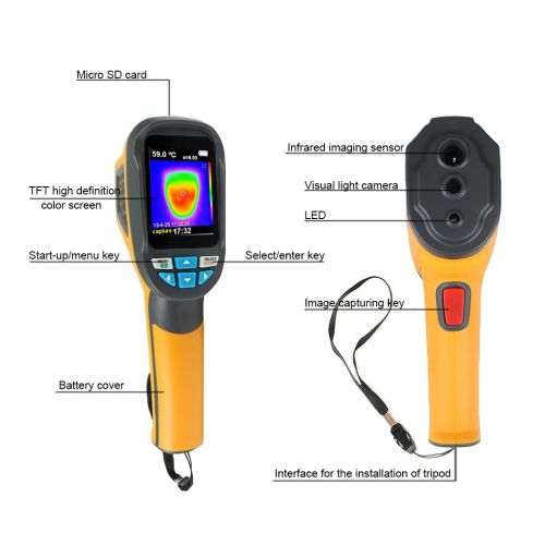  Topker us Topker Hti HT-02 Handheld IR Thermal Imaging Camera 60x60 Infrared Image Resolution 3600 Pixel Digital Display Thermal Imager