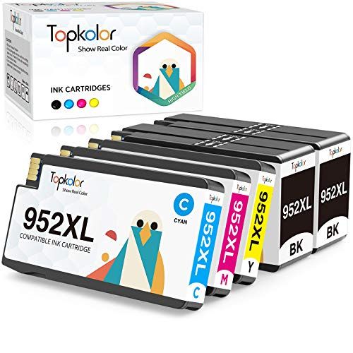  Topkolor Compatible HP 952XL 952 XL Ink Cartridges for HP OfficeJet Pro 8710 8216 8702 8710 8715 8720 8725 8730 8740 Printer 5 Combo Pack