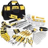 TOPLINE 467-Piece Household Home Tool Sets for Mechanics, 16-Inch Tool Bag with Heavy Duty Home Tool Kit Included, Tool Sets for Men, Tool Kits for Home General Maintenance, Basic Applications