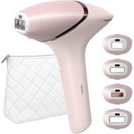 Topocentras EU Philips Lumea IPL Hair Removal 9000 Series BRI957 Light Based Painless Hair Removal for Permanently Smooth Skin Includes 4 Attachments for Body, Face, Armpits, Bikini