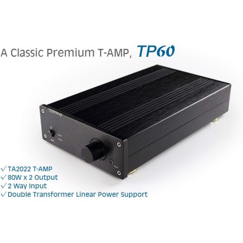  Topping TP-60 TP60 2*80W High Power Class-T AMP TA2022 Stereo Power Amplifier