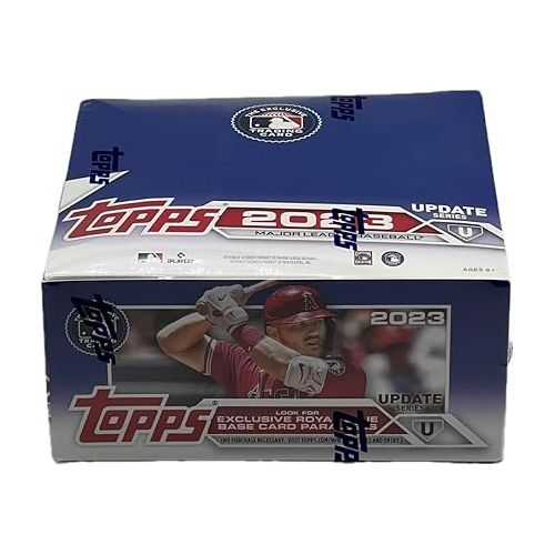  2023 Topps Update Series Baseball Factory Sealed Retail Box 20 Packs of 14 Cards, MASSIVE 280 CARDS IN ALL Look for Golden Mirror Parallel Cards that feature new images for each of the 330 Subjects in the set Chase rookie cards autographs, and relics of a generational rookie class such as Corbin Carroll, Adley Rutschman, Gunnar Henderson, Anthony Volpe, and more See Scans for more info on this great product me your choice before