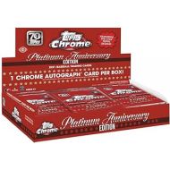 2021 Topps Chrome Platinum Baseball Anniversary Hobby Box (24 Packs/4 Cards: 1 Auto)