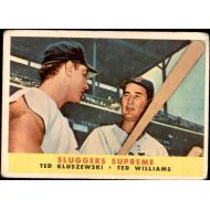 1958 Topps # 321 Sluggers Supreme Ted Williams/Ted Kluszewski Cincinnati Red Sox/Reds (Baseball Card) FAIR Red Sox/Reds