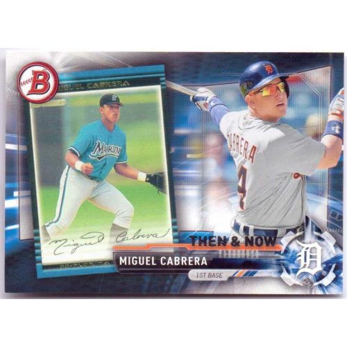  Miguel Cabrera 2017 Topps Bowman Then & Now #Bowman-20 - Detroit Tigers