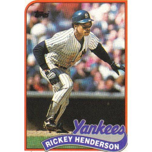  1989 Topps Baseball Rickey Henderson (50) Card Lot, Card #380