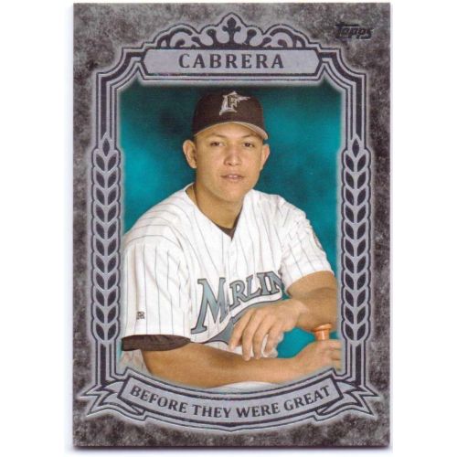  Miguel Cabrera 2014 Topps Before They Were Great #BG-29 - Detroit Tigers, Florida Marlins