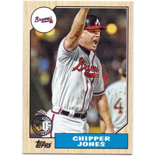  Chipper Jones 2017 Topps 87 Topps #87-96 - Atlanta Braves
