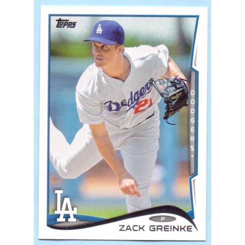  Zack Greinke 2014 Topps #142 - Los Angeles Dodgers