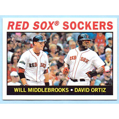  David Ortiz, Will Middlebrooks 2013 Topps Heritage #155 - Boston Red Sox