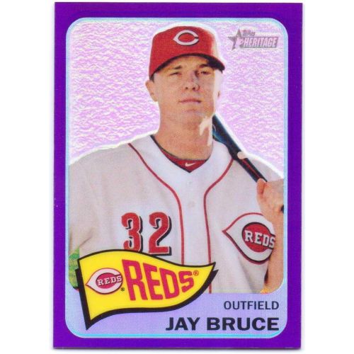  Jay Bruce 2014 Topps Heritage Chrome Purple Refractor #THC-432 - Cincinnati Reds