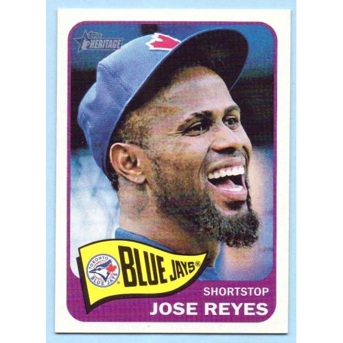  Jose Reyes 2014 Topps Heritage Short Print #455A - Toronto Blue Jays