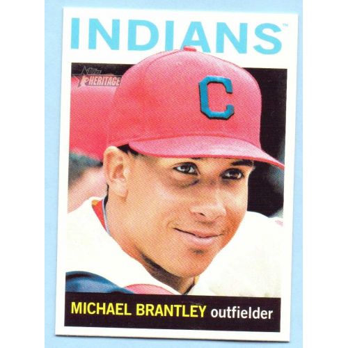  Michael Brantley 2013 Topps Heritage Short Print #436 - Cleveland Indians