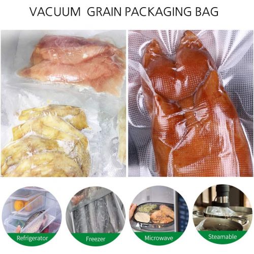  Vacuum Sealer Roll Bags, 3 Pack 11 in x 16 ft, Toprime Sous Vide Bags with Food Grade Plastic for Food Saver, Commercial Grade, Heavy Duty, BPA Free