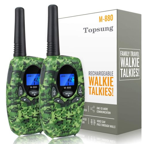  [아마존 핫딜]  [아마존핫딜]Topsung Walkie Talkie Kinder mit Wiederaufladbaren Akkus, Spy-Gear Spielzeuge Geburtstagsgeschenk fuer Madchen Junge Ab 3 4 5 6 7 8 9 10 11 12 Jahren, Funkgerate Set fuer Erwachsene