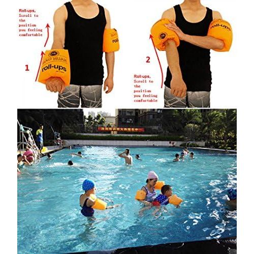  Topsung Floaties Inflatable Swim Arm Bands Rings Floats Tube Armlets for Kids and Adult