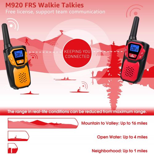  Topsung Walkie Talkies for Kids Rechargeable, Easy to Use Family Walky Talky Toy for 3-12 Years Old Boys and Girls Birthday for Camping Hiking Outdoor with Regular Micro-USB Charger/Batter