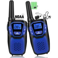 Topsung Walkie Talkies for Adult, Easy to Use Rechargeable Long Range Walky Talky Handheld Two Way Radio with NOAA for Hiking Camping