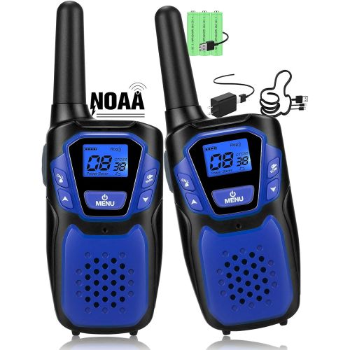  Topsung Walkie Talkies for Adult, Easy to Use Rechargeable Long Range Walky Talky Handheld Two Way Radio with NOAA for Hiking Camping