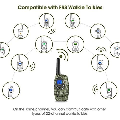  [아마존베스트]Topsung Two Way Radios Camping Accessories, M880 FRS Walkie Talkies for Adults Long Range with Mic LCD Screen/Portable Wakie-Talkie with 22 Channel for Children Hiking Hunting Fish