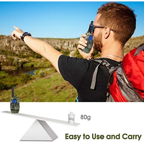  [아마존베스트]Topsung Two Way Radios Camping Accessories, M880 FRS Walkie Talkies for Adults Long Range with Mic LCD Screen/Portable Wakie-Talkie with 22 Channel for Children Hiking Hunting Fish