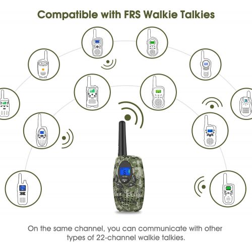  [아마존베스트]Topsung Two Way Radios Camping Accessories, M880 FRS Walkie Talkies for Adults Long Range with Mic LCD Screen/Portable Wakie-Talkie with 22 Channel for Children Hiking Hunting Fish