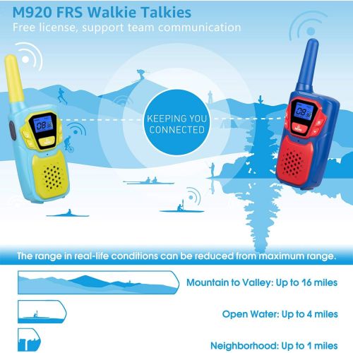  [아마존베스트]Topsung Walkie Talkies for Kids Adults Long Range Rechargeable 3 Pack, Drop Proof Walkie Talkies Toys Gifts for Girls Boys Age 3 5 6 8 9 12, USB Walkie Talkies for Outdoor Indoor Play Camp