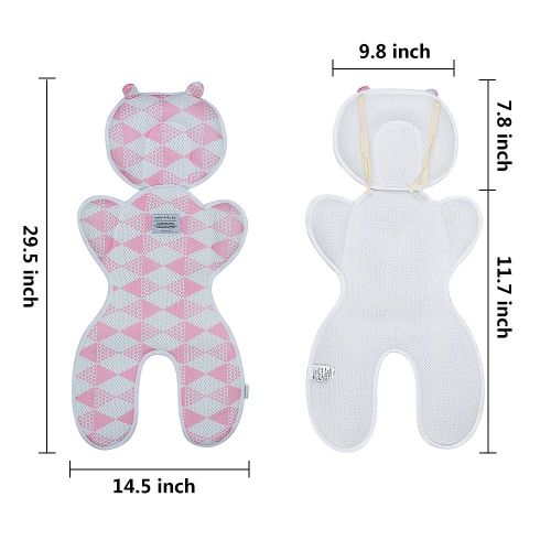  Topwon Baby Head Support Pillow Breathable Cool/Warm Cushion Liner for Stroller,Pushchair,Car Seat...