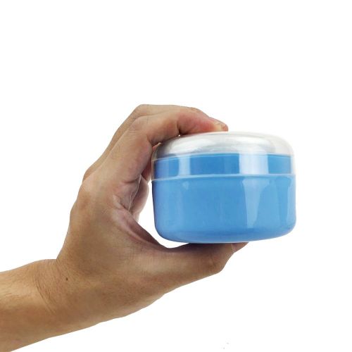  [아마존베스트]Topwon 3.5 Baby After-bath Powder Puff Kit Container Dispensor Case With Sifter