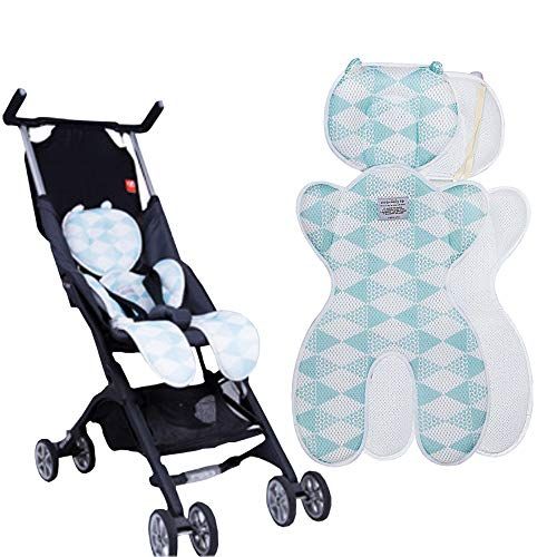  [아마존베스트]Topwon Baby Head Support Pillow Breathable 3D Mesh Cool Curshion Liner for Stroller,Pushchair,Car Seat (Blue)