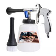TorKettle Car Cleaning Gun Interior Washing Tool,Pressure Air Pulse Washer Brush Tool,with Foam Bottle, Washing Nozzle Sprayer Gun Air Pulse Equipment US Edition