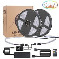 Toran Home LED Light Bar, 10M LED Strip Light Kit, RGB 5050 Mood Lighting with 20-Key Infrared Remote Control and 12V Power Adapter, IP65 Waterproof for Indoor and Outdoor [Energy Class A++]