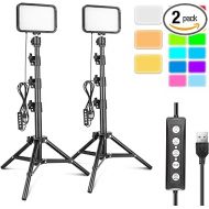 Torjim RGB Photography Video Lighting,Studio Lights with Adjustable Tripod Stand - 16 Color Lighting for Video Recording/YouTube/TikTok/Live Streaming/Make up/Vlogging