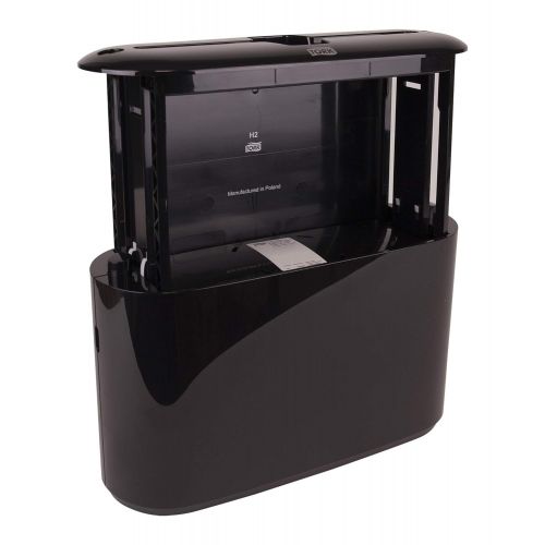  Tork 302030 Xpress Countertop Multifold Hand Towel Dispenser, Plastic, 7.92 Height x 12.68 Width x 4.56 Depth, Stainless Steel, Use with Tork MB550A, MB640, MB540A, H2H23