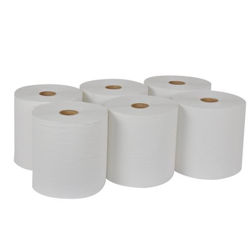  Tork Universal RB8002 Hardwound Paper Roll Towel, 1-Ply, 7.87 Width x 800 Length, White (Case of 6 Rolls, 800 per Roll, 4,800 Feet)