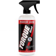 Torque Detail Mirror Shine - Super Gloss Wax & Sealant Hybrid Spray Superior Shine w/Professional Detailer Protection - Quickly Applies in Minutes, Each Coat Last Months - 16oz Bot