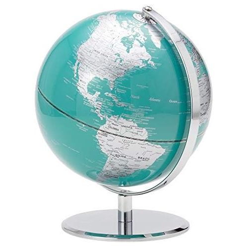  Torre & Tagus Latitude World Globe, 9.5, Teal