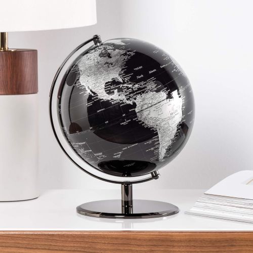  Torre & Tagus Latitude World Globe, 9.5, Black
