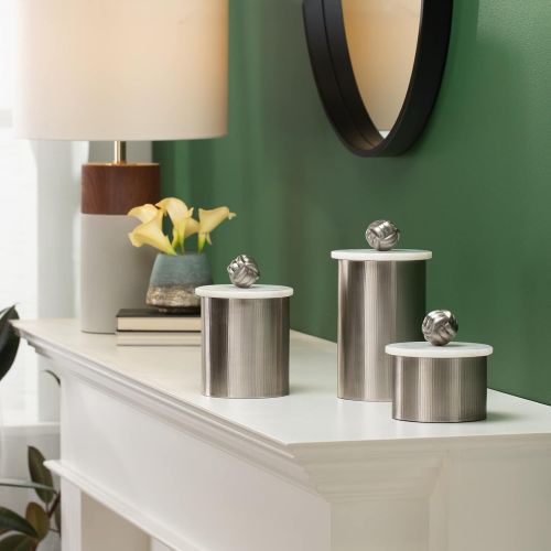  Torre & Tagus Tomar Canister, Short, Pewter