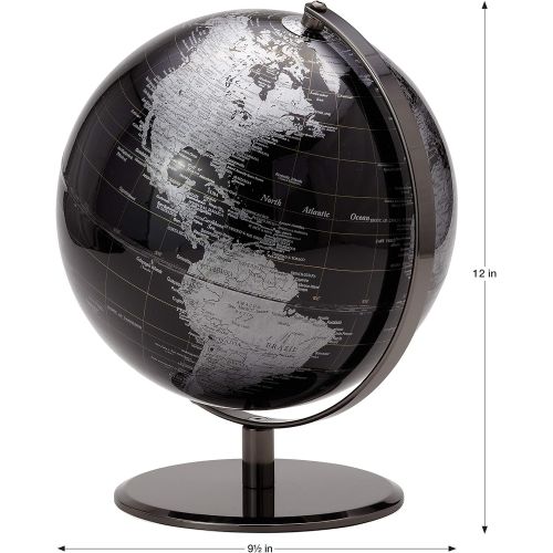  Torre & Tagus Latitude World Globe, Silver