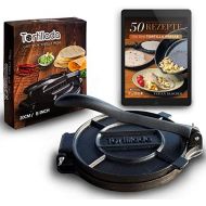 [아마존베스트]Tortillada - Premium Cast Iron Tortilla Press with Recipes and Instructions (English Language Not Guaranteed), 20cm