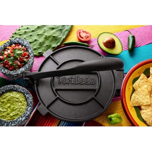  [아마존베스트]Tortillada - Premium Cast Iron Tortilla Press with Recipes and Instructions (English Language Not Guaranteed), 20cm