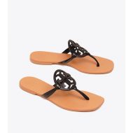 Tory Burch MILLER SQUARE-TOE SANDAL, LEATHER