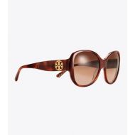 Tory Burch STACKED-T SQUARE SUNGLASSES