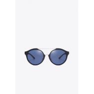 Tory Burch Double-Bridge Round Sunglasses