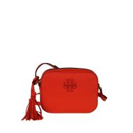 Tory Burch McGraw red leather camera bag